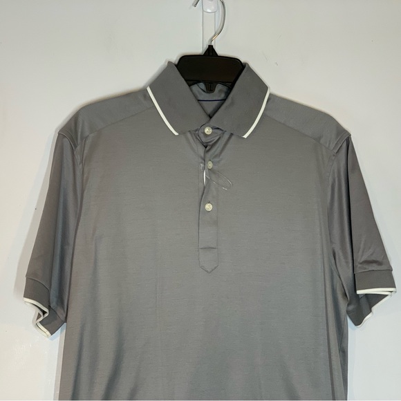 ETON Grey Filo Di Scotia Polo Shirt - Short Sleeve - Picture 7 of 16